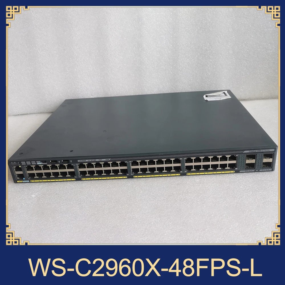 48 Port Full Gigabit POE Switch WS-C2960X-48FPS-L