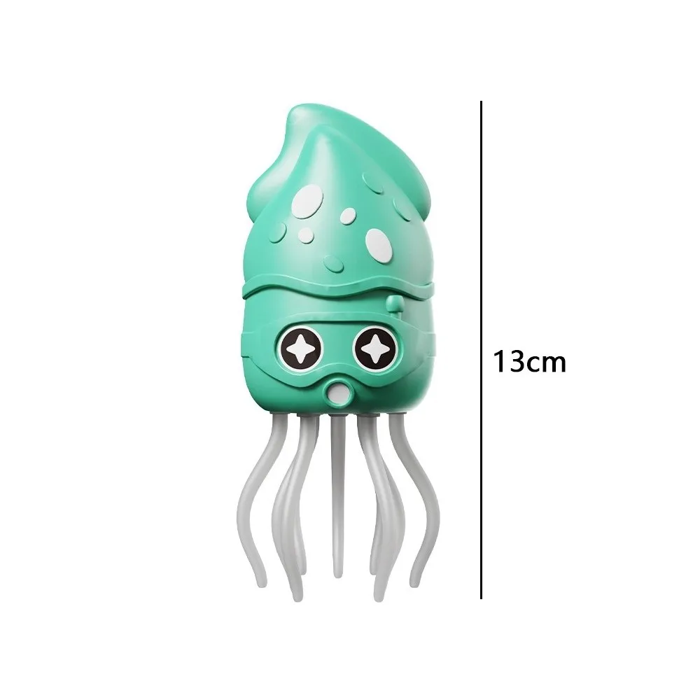 New Emit Light Dancing Octopus Toy Jellyfish Stress Relief Ornament Coil Toy Funny Children Bath Toy Home Decor