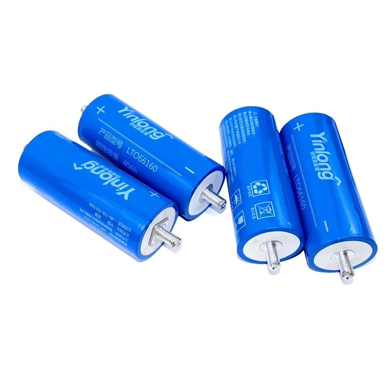 1-6PCS 2.3V 40Ah LTO Battery DIY 12V 24V Car Battery 25000 Cycle Life 100% Original Yinlong LTO 66160 Lithium Titanate Battery