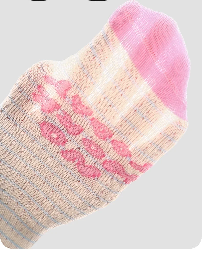 Baby-Sommersocken, Kindersocken für Jungen und Mädchen, Kaninchenmuster, dünne Baumwoll-Mesh-Socken, 4 Paar/Lot, Kinder-Wadensocken für den Sommer – Detail 4