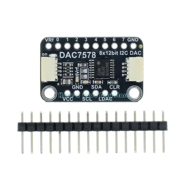 462D High Accuracy DAC7578 Module 3V-5V 12 Bit High Precise Digital To Analog Conversion I2C Bridge Adapter Low Noise