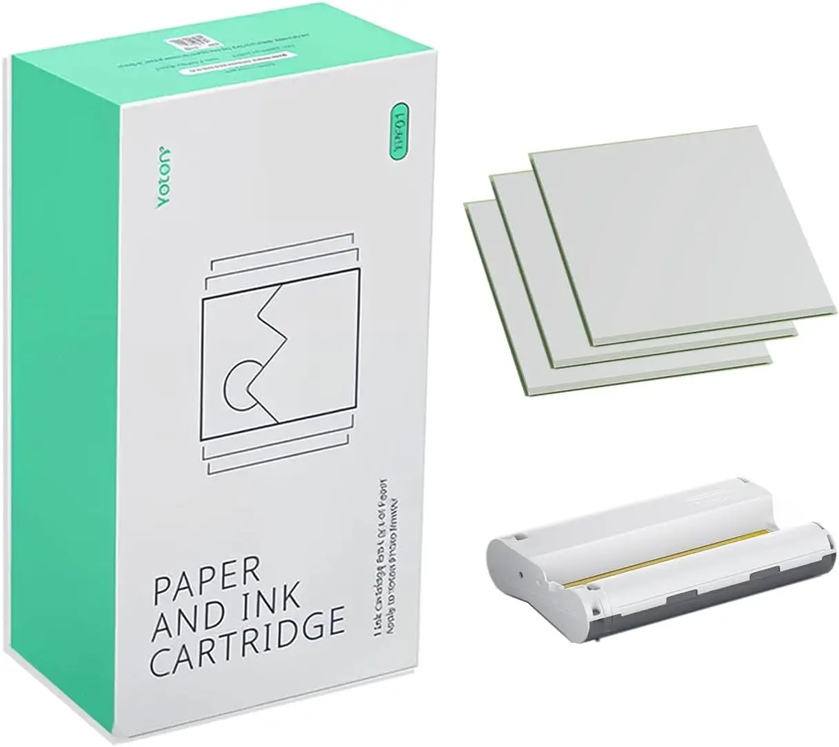 

6x4 Inch Glossy Photo Paper with Ink Ribbon, 54 Sheets for High-Quality Prints, Vivid Colors and Waterproof