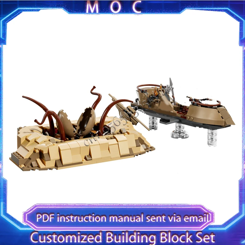 

Набор для сборки модели «Звездные бои» 75396-1: Пустынные лодки и песчаные ямы, 565 деталей, конструктор, развивающая игрушка, подарок