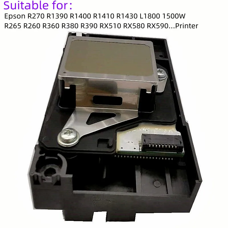 R1390 L1800 Printhead Printer Head for Epson R260 R265 R270 R360 R380 R390 R1400 R1410 R1430 R1500W RX590 RX580 RX510 Print Head