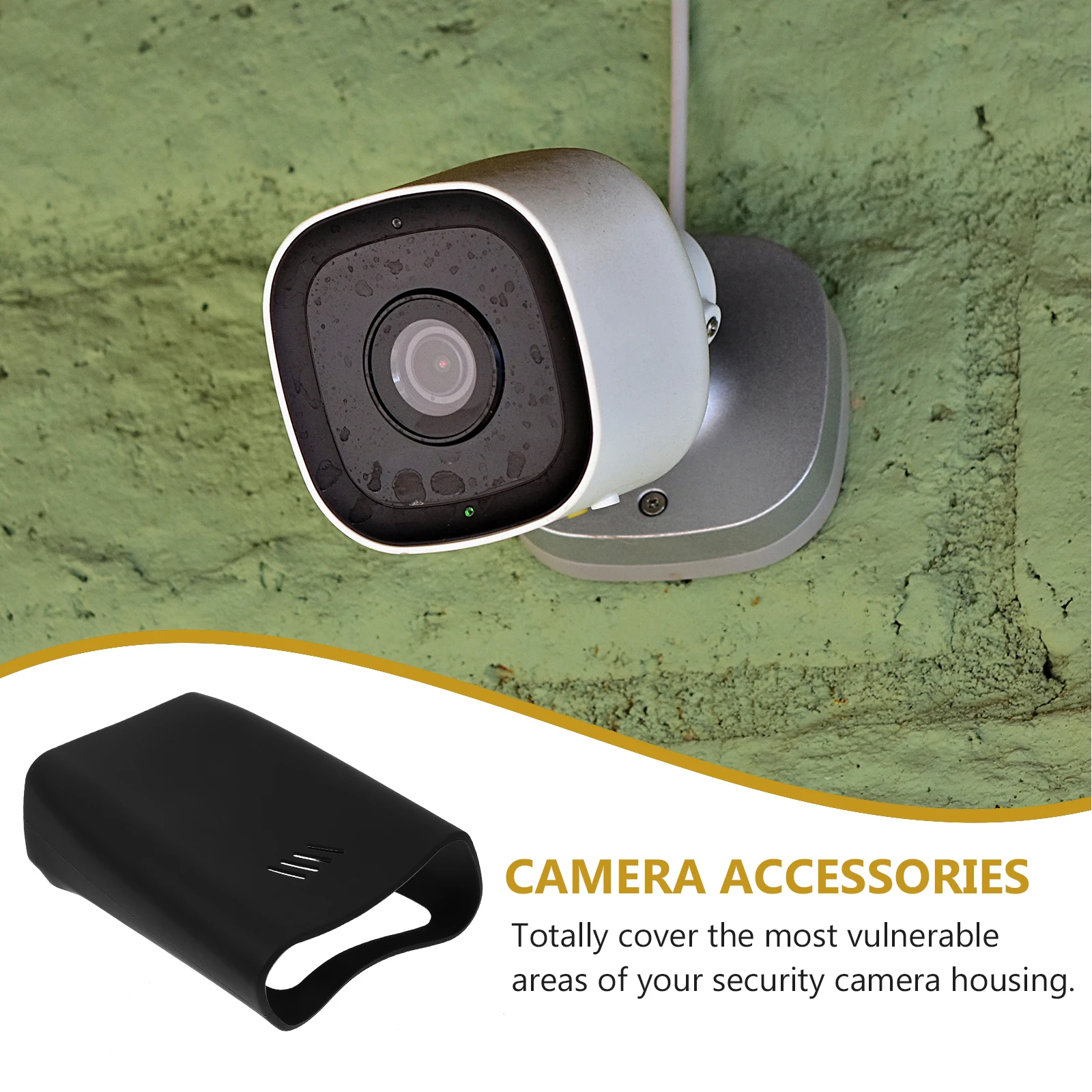 

Silicone Case for S230 S40 Black Camera Protective Cover Weatherproof Sunshade Outdoor Accessories Security Camera Cover
