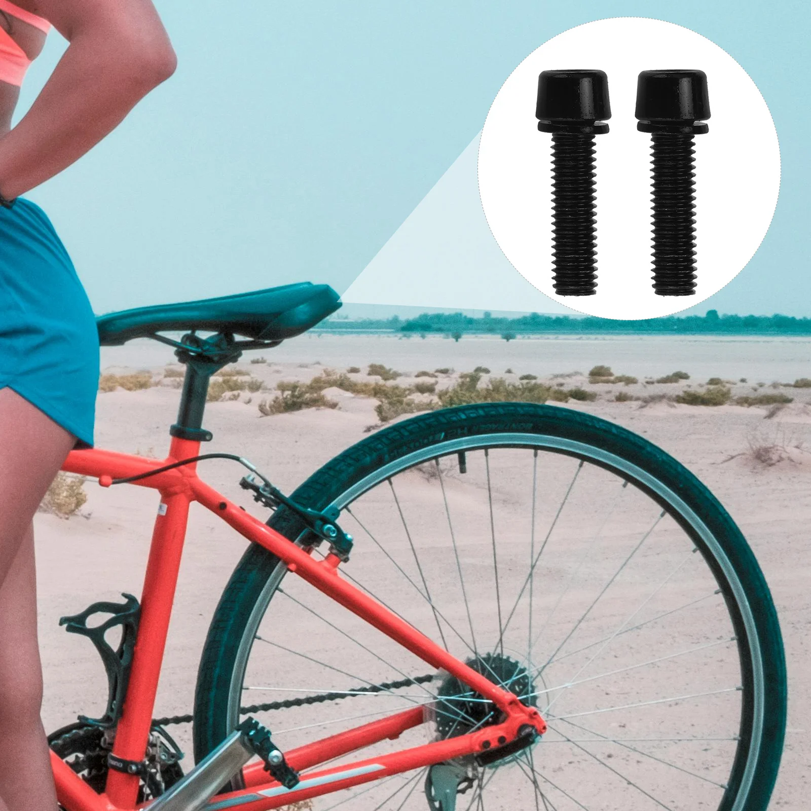 

6Pcs Bike Stem Bolts Lightweight Steel Durable Replacement Screws for Mountain Bike Handlebar Stem Water Bottle Cage Mount