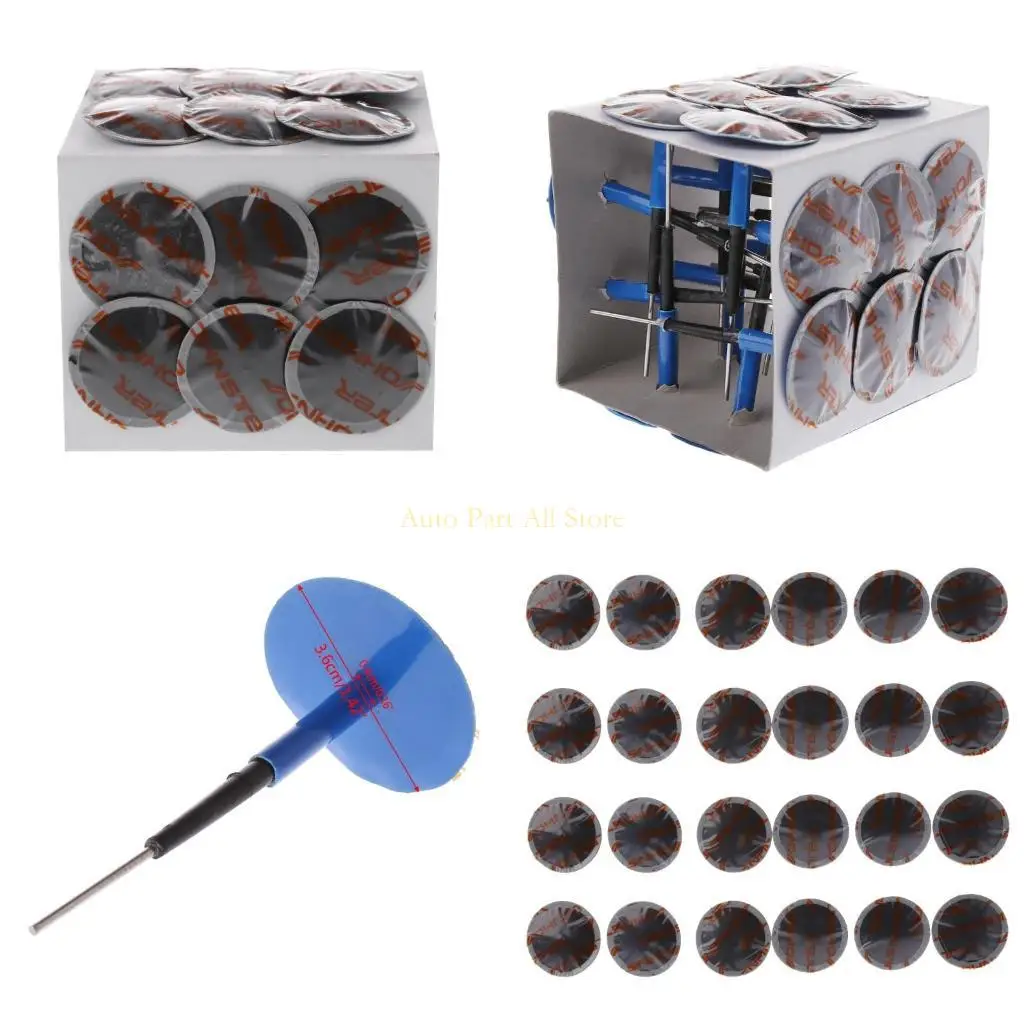 

J0MA Tyre Puncture Repair Tubeless Mushroom Plug Patch 4mm for Car Truck