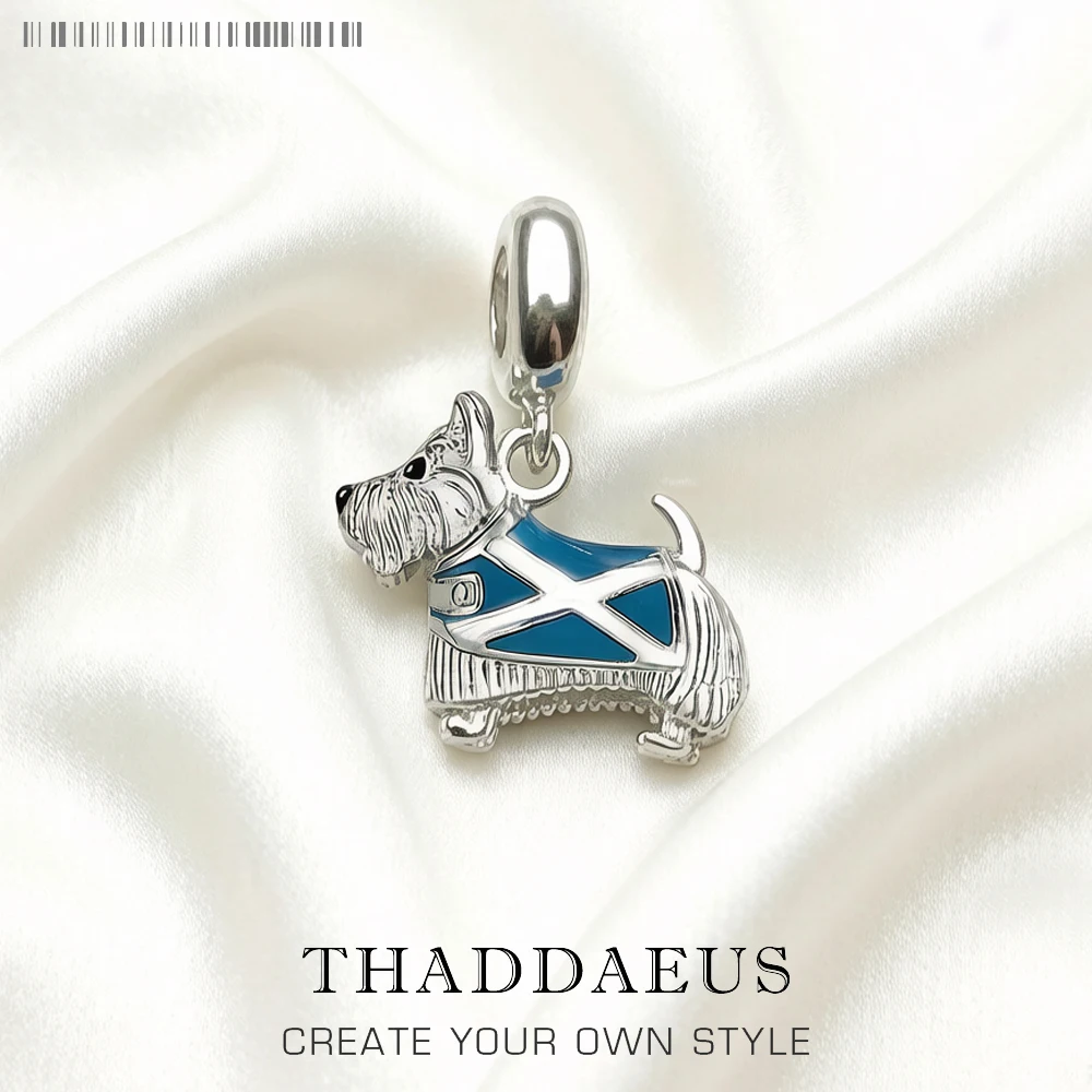 Plata de Ley 925 pura Westie Westy perro Escocia Animal colgante dijes joyería mujeres hombres regalo
