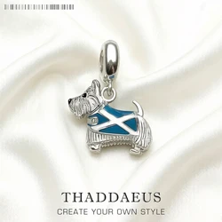 Pure 925 Sterling Silver Westie Westy Dog Scotland Animal Pendant Charms Jewelry Women Men Gift