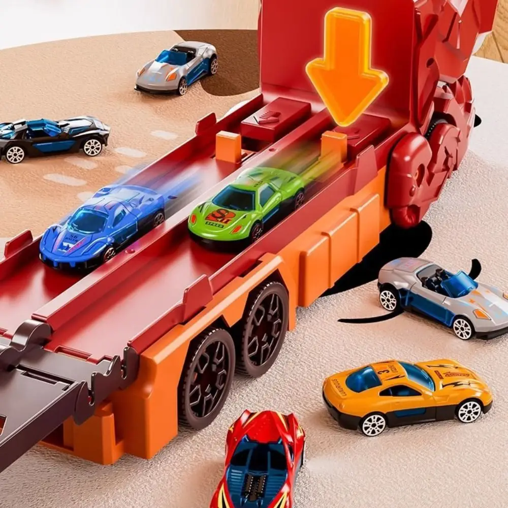 

Складная гусеница-динозавр, складной грузовик, игрушка-трансформер, металлические мини-автомобили, транспортный грузовик-динозавр, литые гоночные автомобили