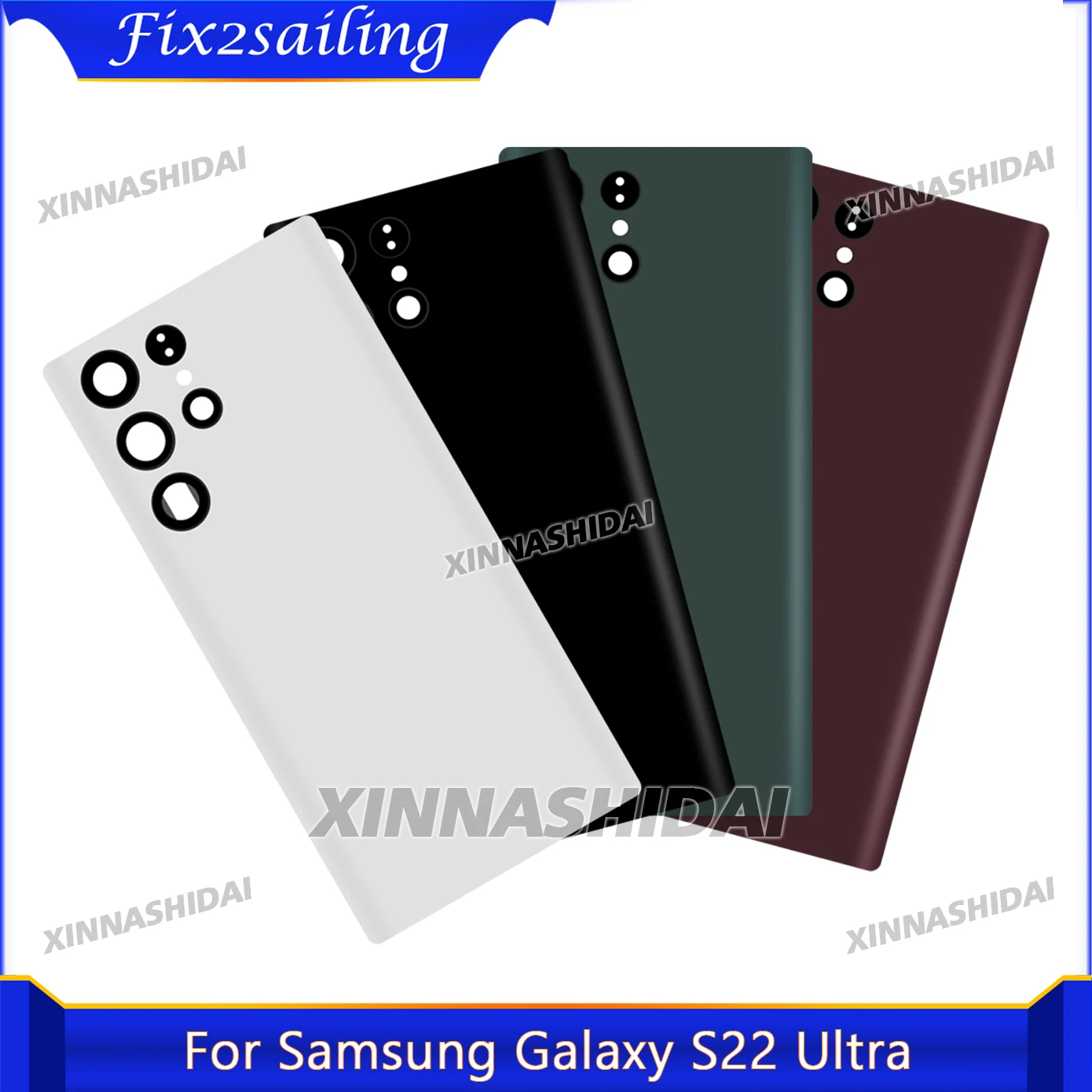 AAA hochwertige Batterie Abdeckung Für Samsung Galaxy S22 Ultra Batterie Abdeckung Zurück Gehäuse Reparatur Ersetzen Hinten Tür Telefon Hinten Fall