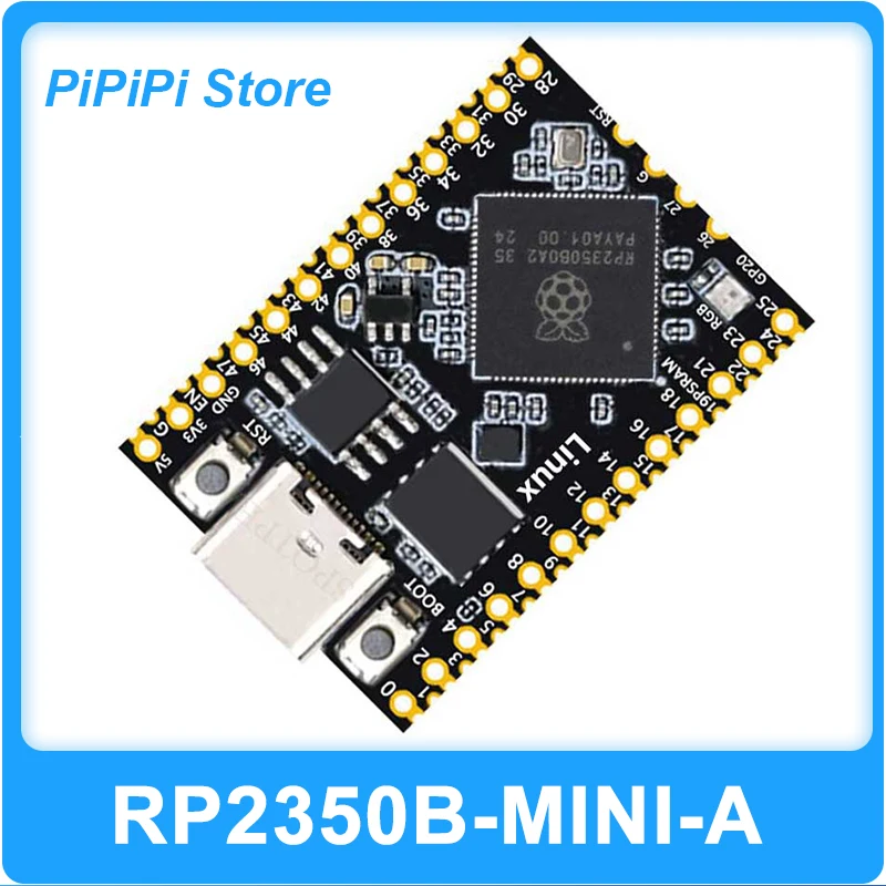 RP2350B Tiny Linux Mini Development Board Raspberry Pi Microcontroller Type-C B16MB FLASH Optional 8MB PSRAM