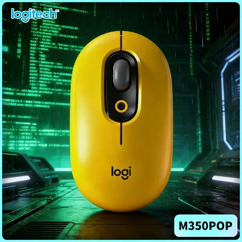 Wireless Logitech   POP Mouse 10m Range Quiet Operation for Home Theater PC Media Streaming Devices