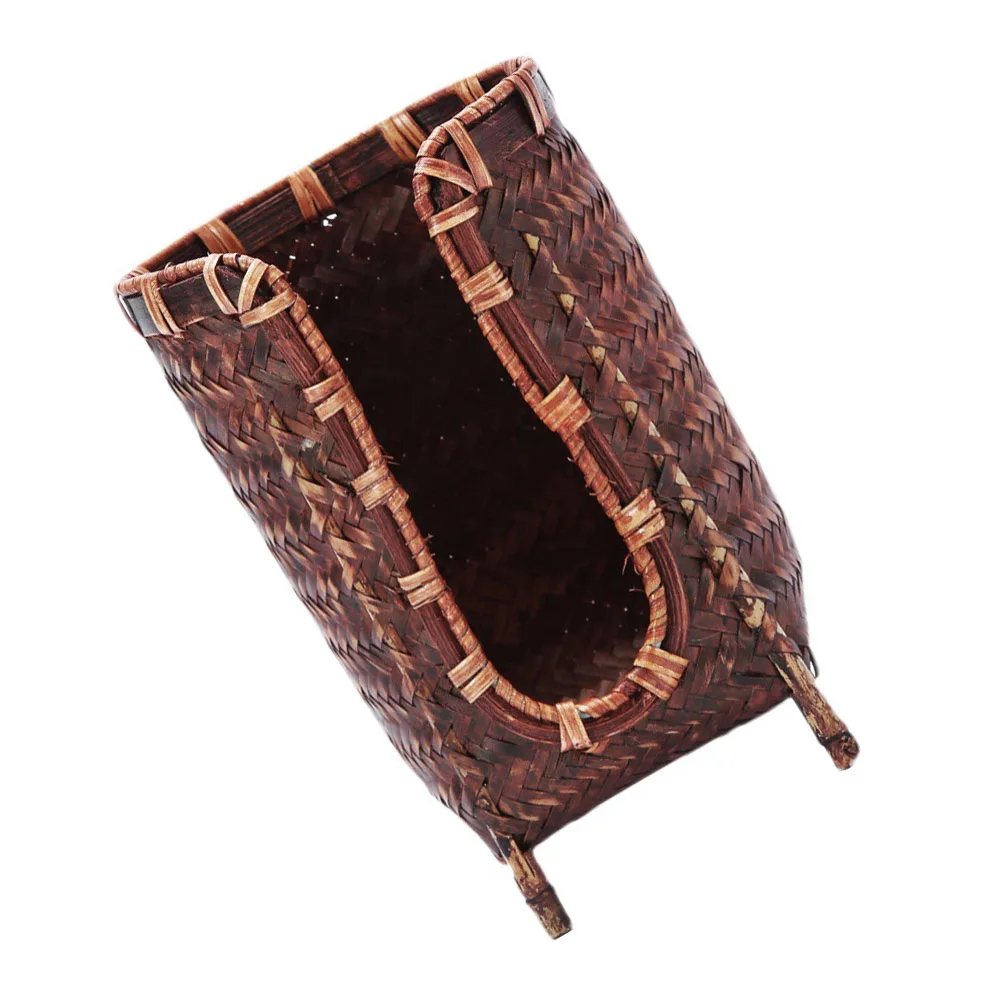 

Bamboo Teacup Container Basket for Cup Storage Retro Case Tea Ceremony Office Use Strong Display Easy Not Deform Home