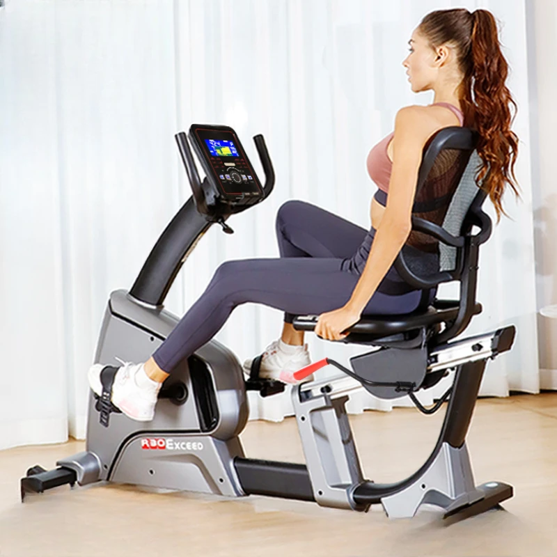 

Horizontal exercise bike home spinning indoor bike aerobic exercise fitness equipment for the elderly