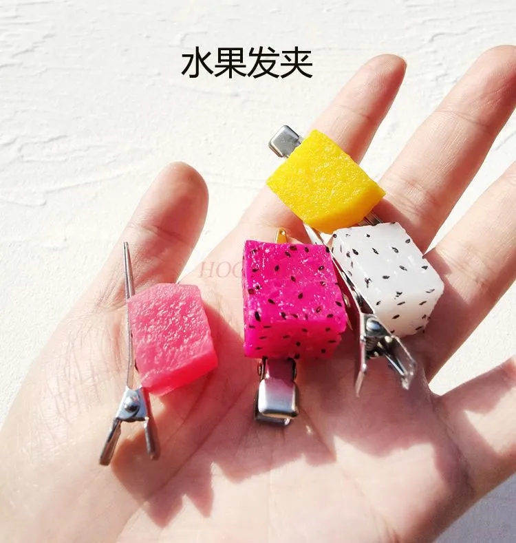 Fruit Hair Clip Personalized Original Design Simulation Food Edge Clip Hair Accessories Fun Clip Gift