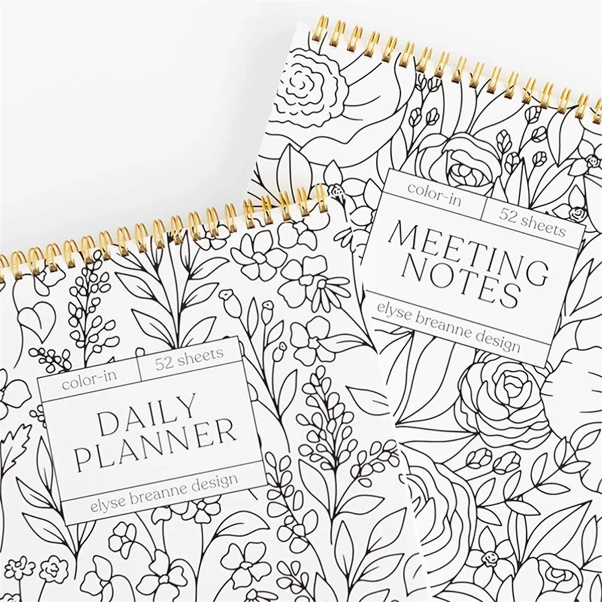 ABGV Color-in Spiral Tally Book for Classroom Office Plan Work Schedule Checklists Planer Book