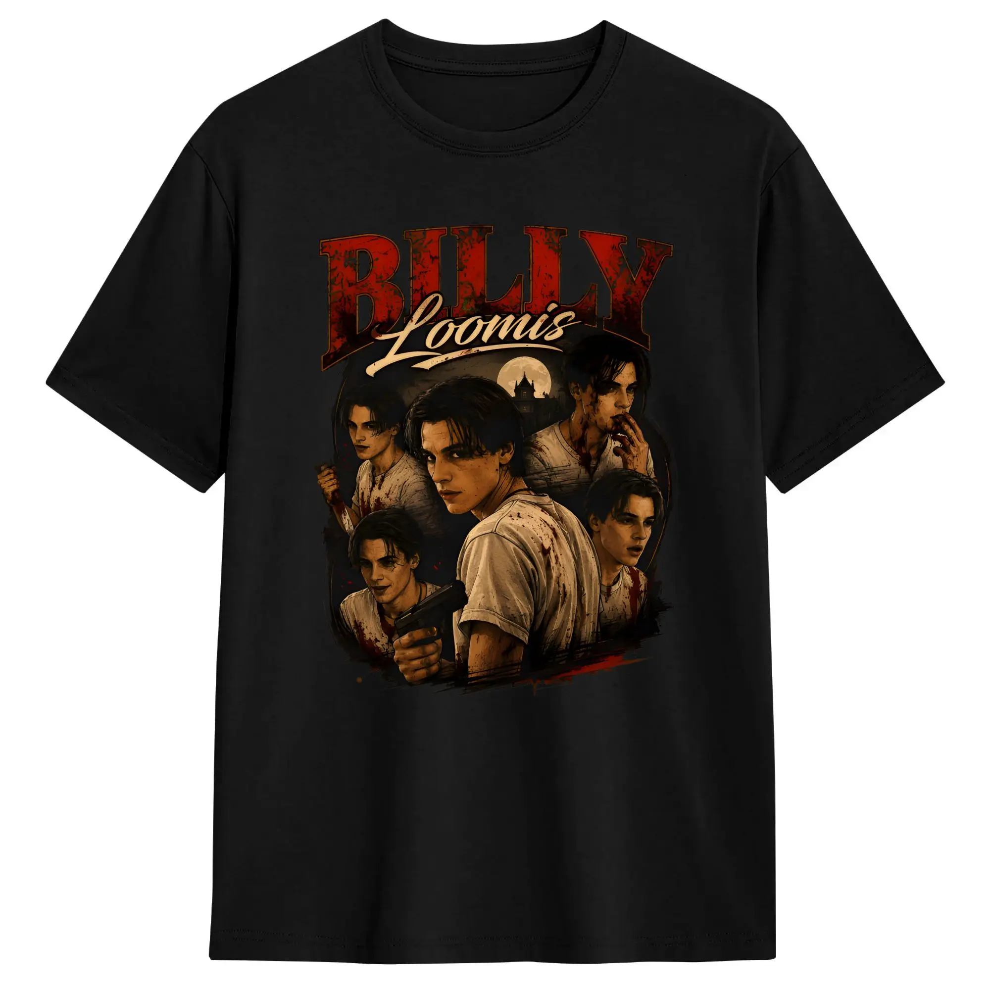 Billy Loomis  T-Shirt Summer ScreamMovie Pure Cotton T-Shirts For Men Novelty Design Tee Shirt Short Sleeves Y2K Retro Tees