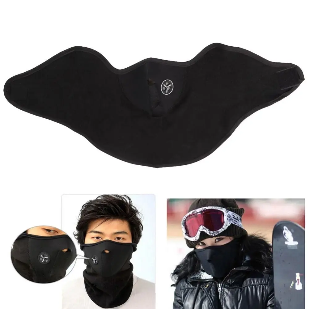

Winter Fleece Thermal Scarf Skull Face Mask Warm Cycling Bandana Earloops Face Balaclava Cover Windproof Neck Gaiter