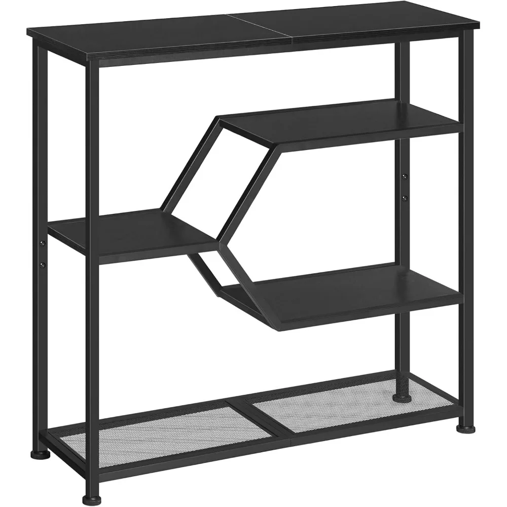 

Console Table, 31.5'' Narrow Long Entryway Table, 5-Tier Thin Sofa Table with Open Storage Shelves, Foyer Table for Hallway, Ent