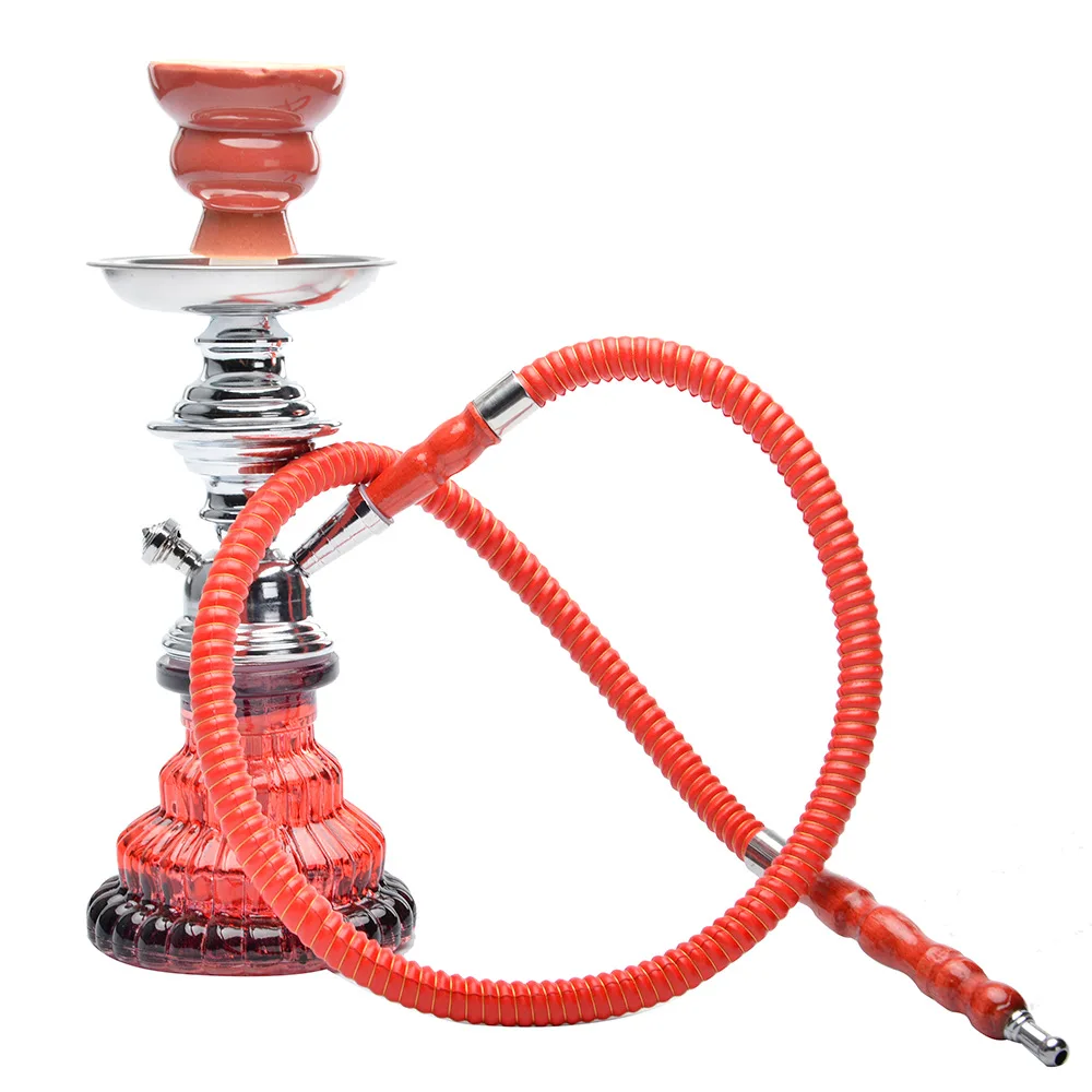 

Whole Set Small Shisha Hookah Single Tube Iron Hookah For Hookahs Red Shisha Hookah For Bar Party