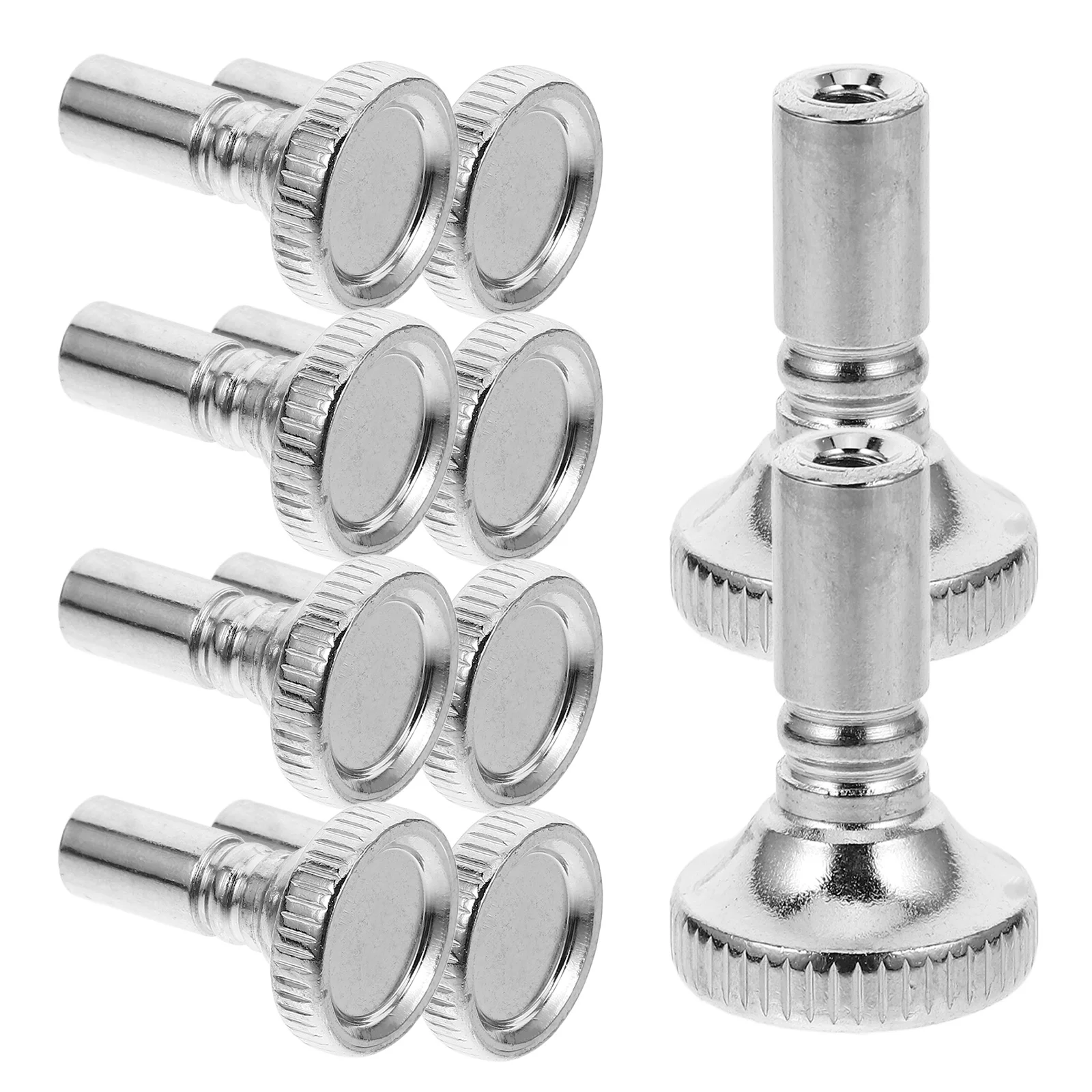 

10 Pcs Lamp Turn Switch Knobs Handle Parts for Repair Lampshade Silver Replacement