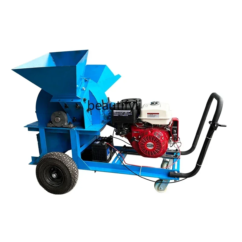 YH Wood crusher Small multi-functional mobile scrap crusher Sawdust crushing equipment