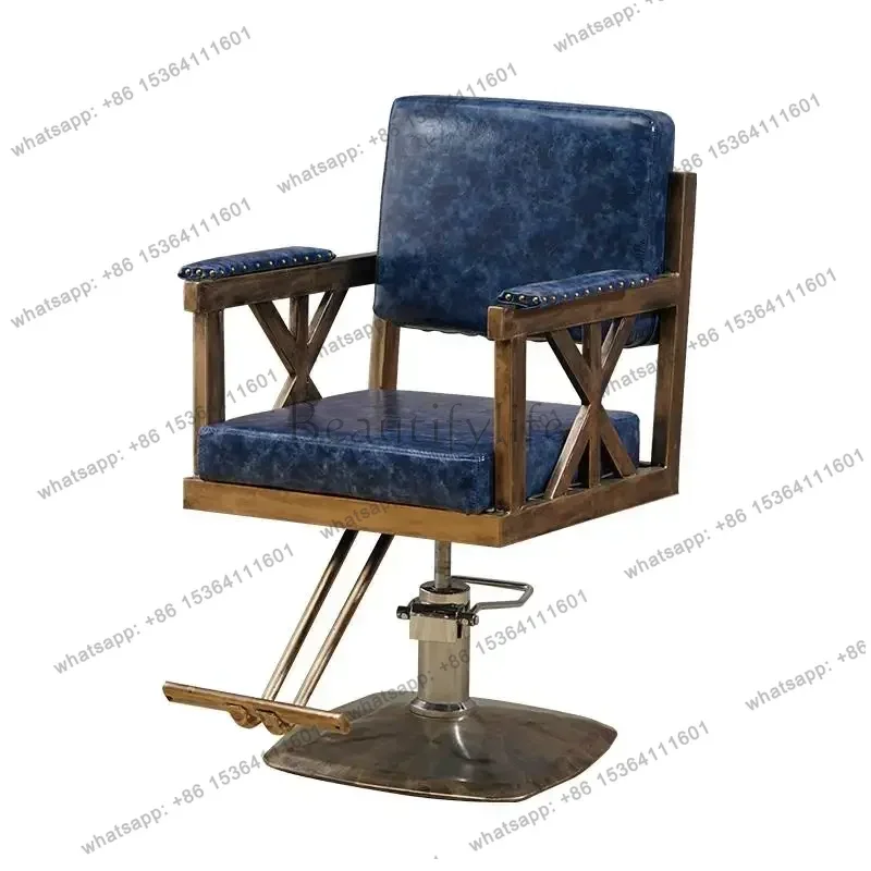 

Vintage Modern Barber Chair Leg Rest Esthetician Trendy Barber Chair Luxury Minimalist Silla Barberia Simple Salon Furniture