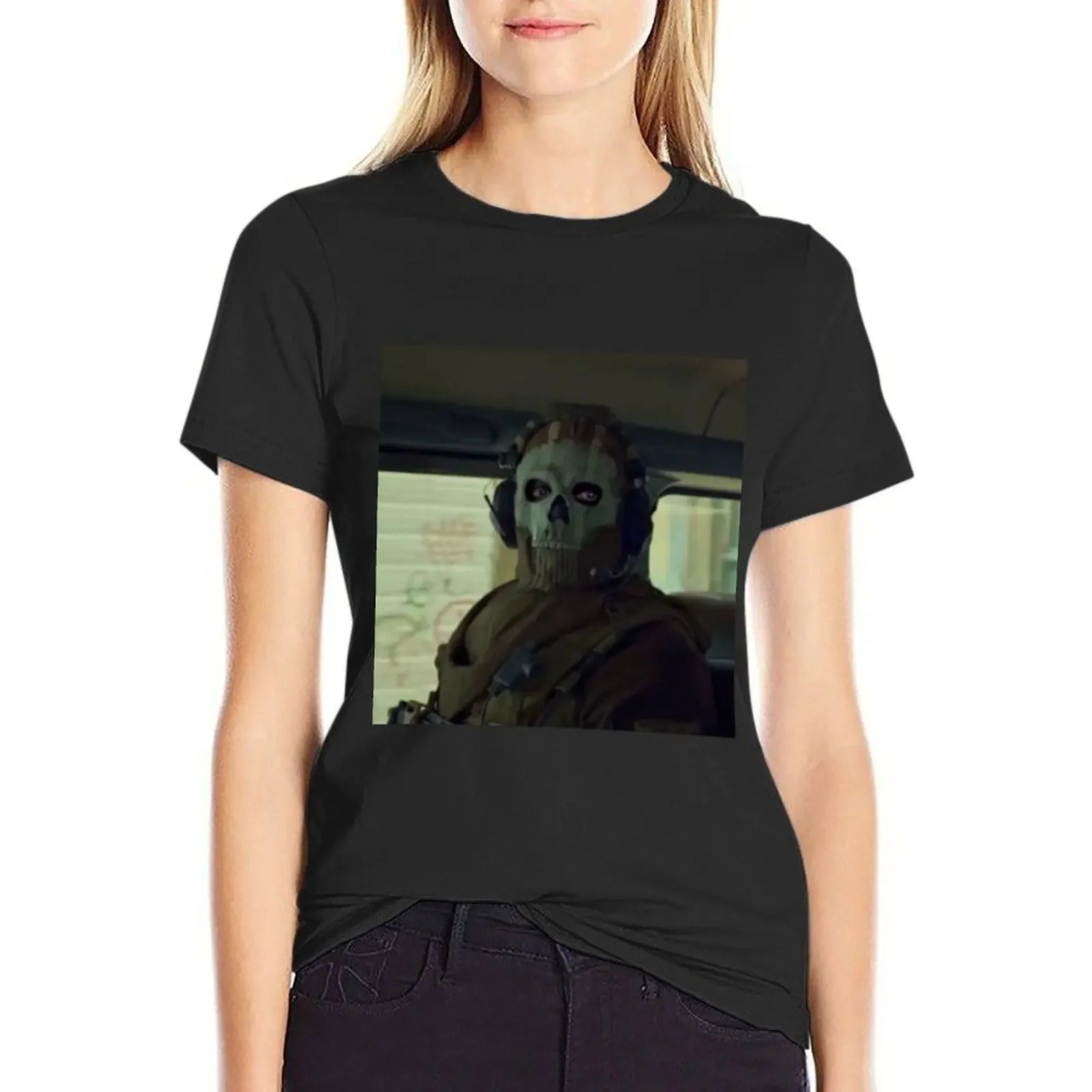 Ghost Simon Riley T-Shirt plus size tops hippie clothes t shirt Women