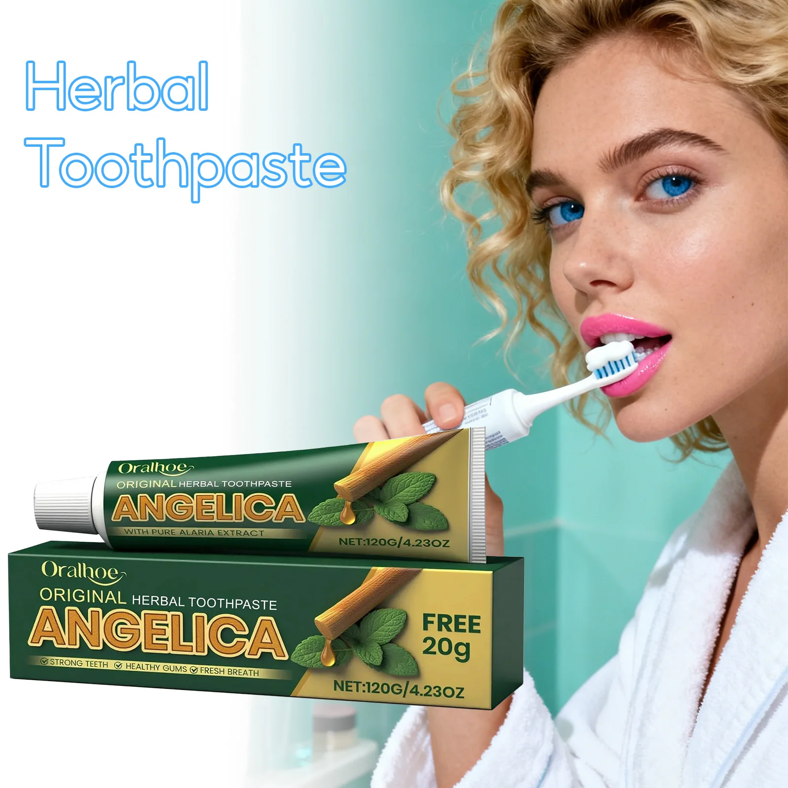 

ORALHOE Herbal Nourishing Toothpaste Clean Lasting Fragrance Remove Tooth Stains Gingiva Protecte Wh-Iten Dental Care Toothpaste