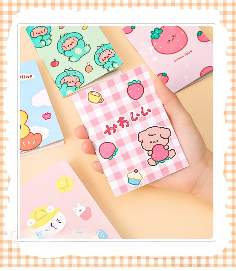 5Pcs Kleine Notebooks Anime Cartoon Notizblock Planer Journal Student Schule Notizblock Schreiben Buch Büro Liefert Geschenk Heiße Verkäufe – Detail 1