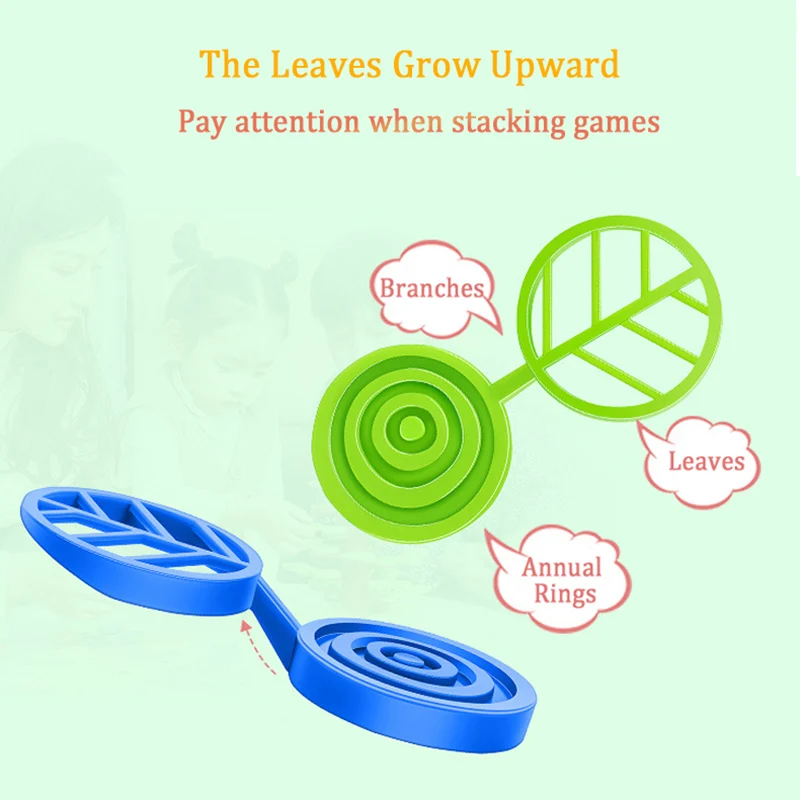 Balanced Stacking Tree Puzzle Toy Development Intelligence Brain Activating Children's Interactive Thinking Training Building