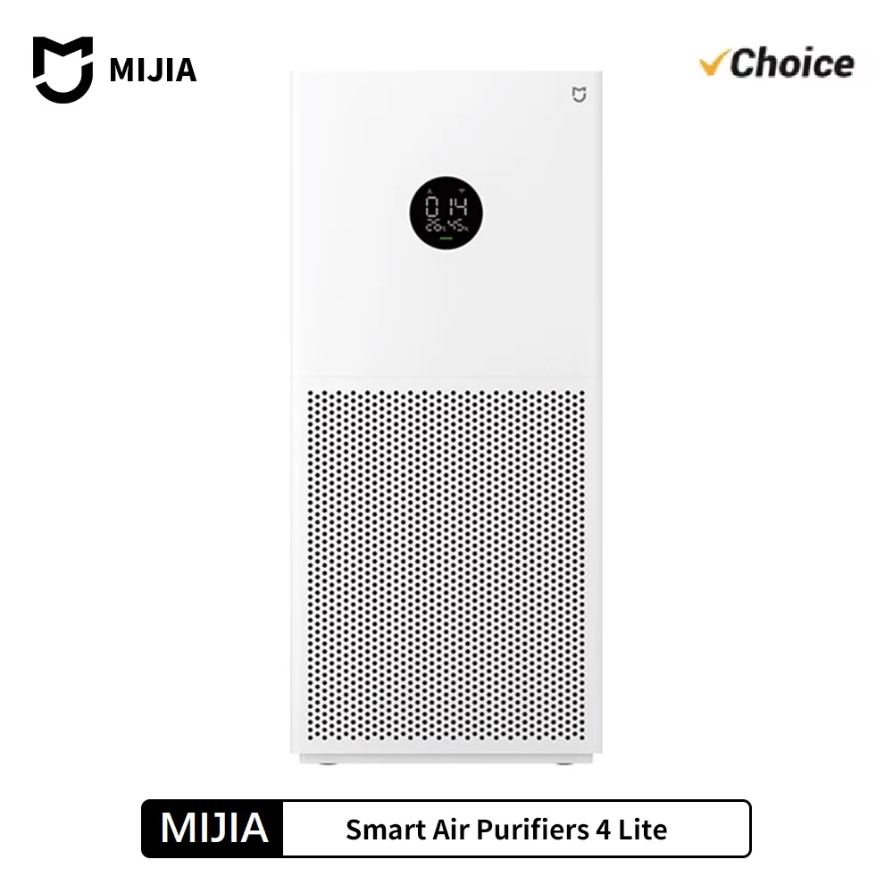 NOUVEAU Purificateur d'air intelligent MIJIA 4 Lite avec écran LED, purification quadruple, élimination des aldéhydes, ioniseur d'air domestique, faible bruit 35,8 dB(A)