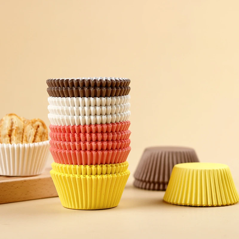 100PCS Cupcake Moulds Paper Cupcake Liners Muffin Cupcake Holder Disposable Greaseproof Baking Dessert Cake Cup Mold