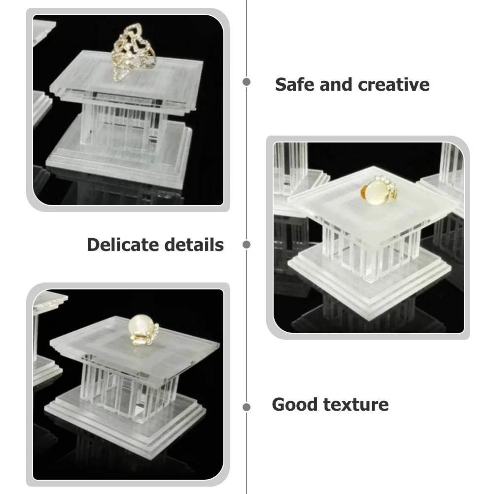 

3 шт. акриловая подставка для дисплея, прозрачная римская колонна, многофункциональный органайзер для ювелирных изделий, держатель для духов, полка для дисплея коллекции