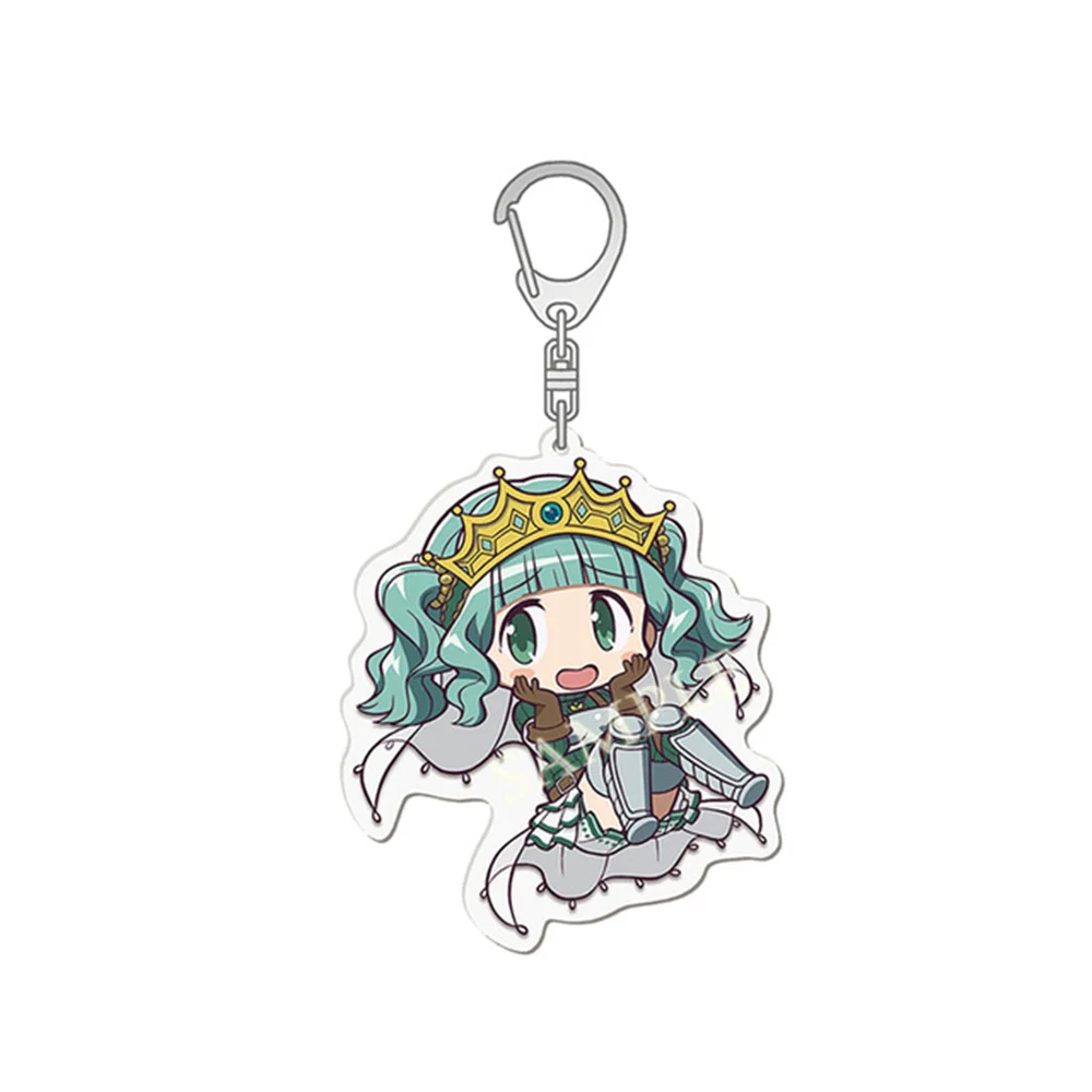 Anime Magi Madoka Magica Acrylic Keychain Kaname Akemi Homura Miki Sayaka Tomoe Mami Kyoko  HD Figures  KeyRing Pendant Gift