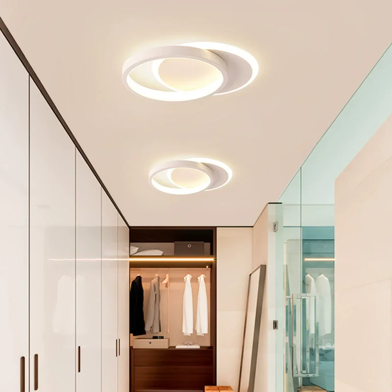 Creative Hallway Ceiling Light Corridor Modern LED Ceiling Light Square Cloakroom Light Dark