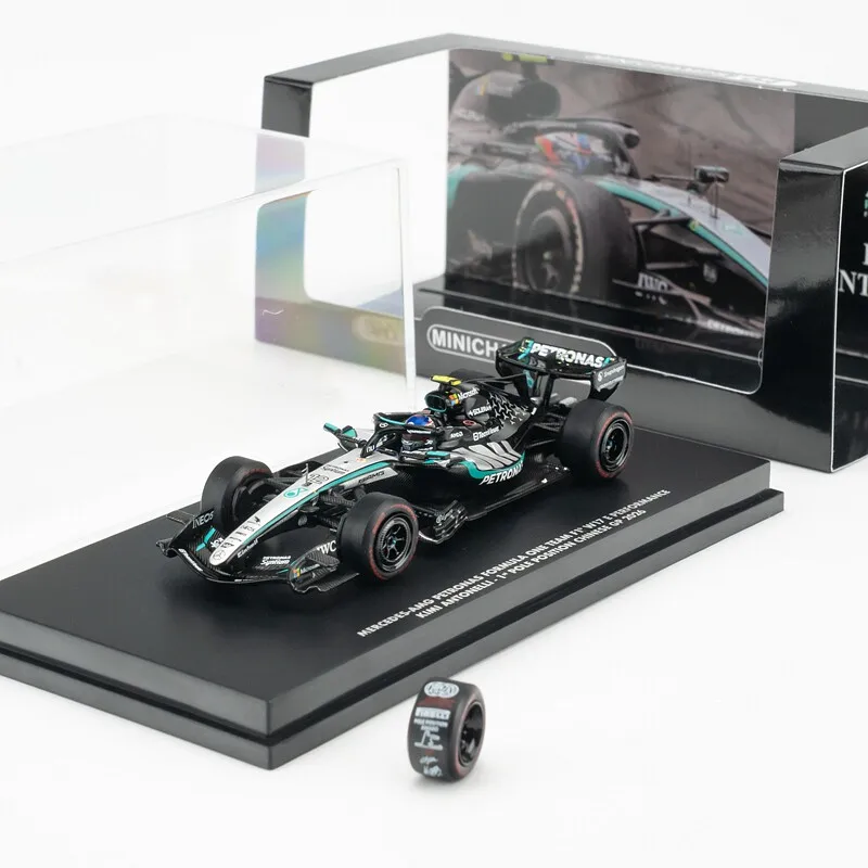 Diecast Minichamps 1:64 Scale Antonelli Pole Position Victory Alloy Car Model