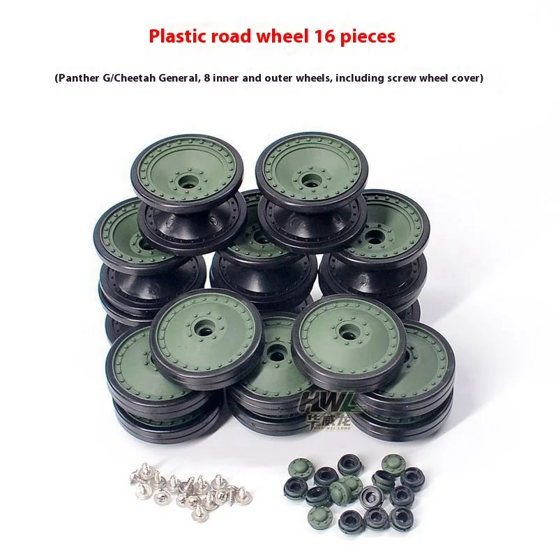 Henglong Tank Black Panther G Cheetah 3879/3869 Accessoires Plastic Track Hoofdwielaandrijving Geïnduceerd Wiel Chassis Montage