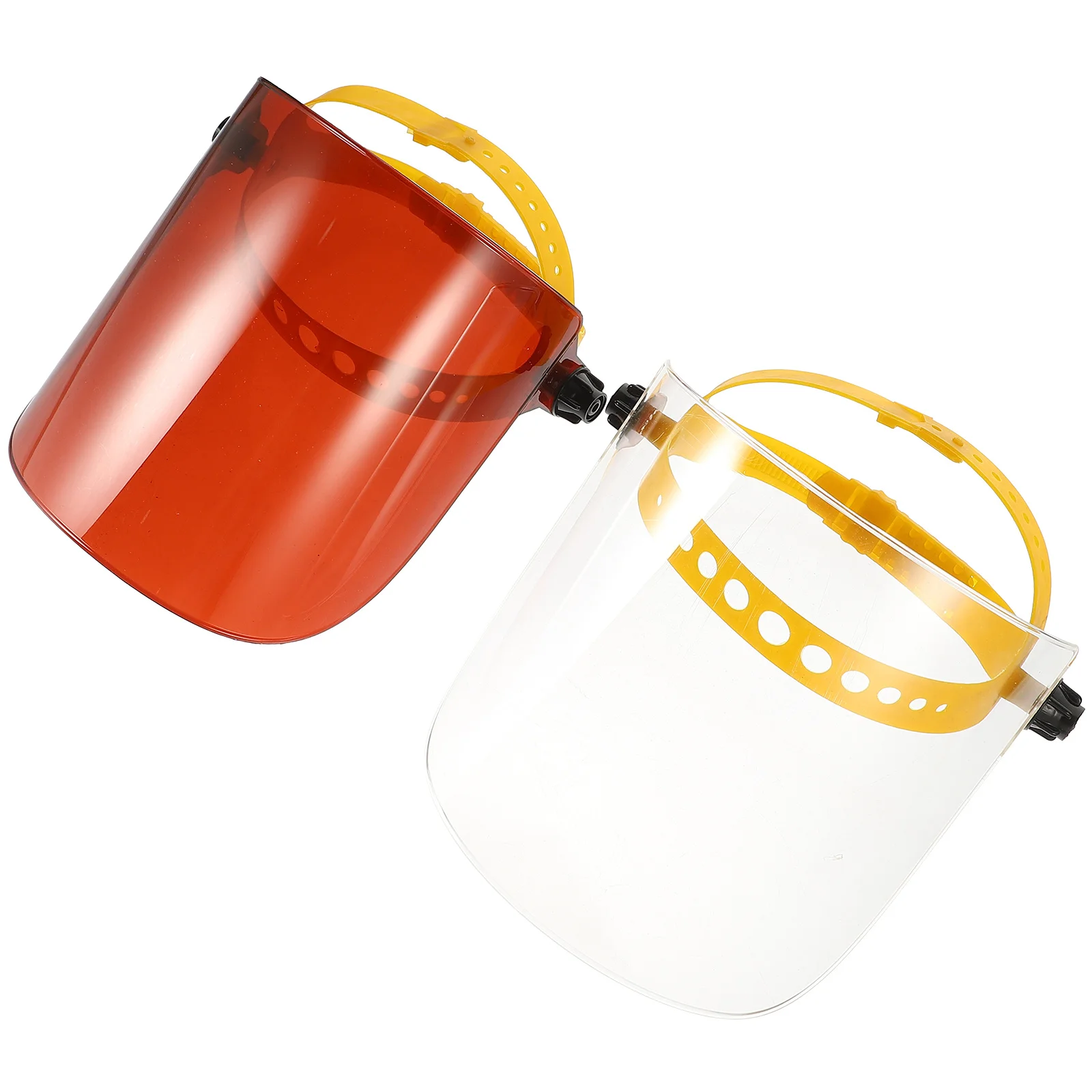 قطعتان من غطاء الوجه الشفاف، حاجز متين للبصق للاستخدام في الهواء الطلق، خفيف الوزن، حماية محمولة، تصميم بسيط #5