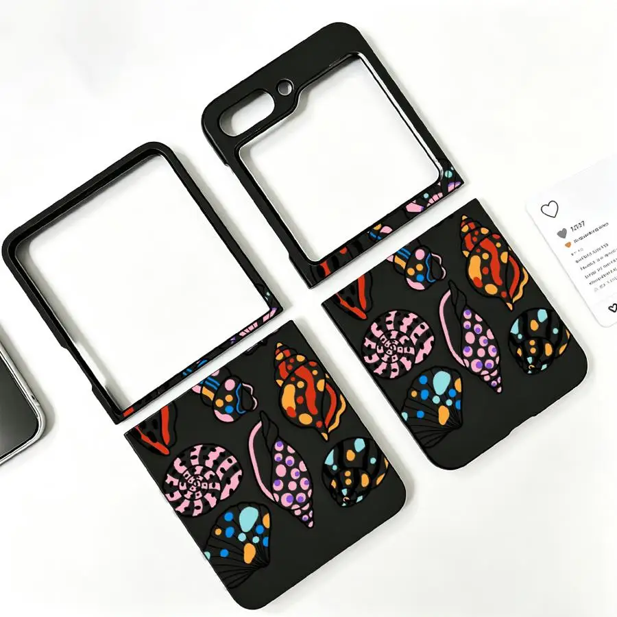 Back Phone Cover Funda Case for Samsung Galaxy Z Flip 8 Flip6 Flip4 Flip3 Flip7 FE Z Flip 7 6 5 4 3 Flip5 Dot Shell