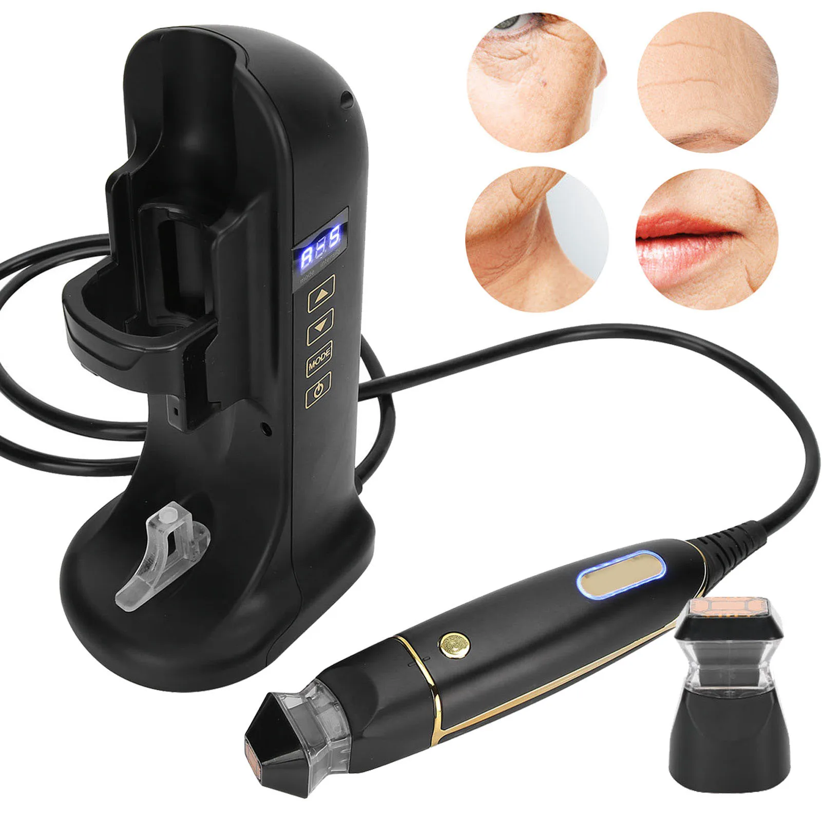 Thuis Radiofrequentie Machine Mini RF Radiofrequentie Machine Draagbare Gezicht Lifting Aanscherping Rimpel Verwijdering Machine RF Machine