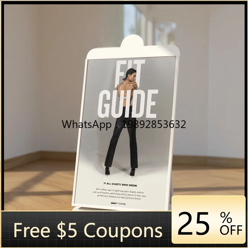 LYY Adjustable Advertising Stand Poster Display Stand Multi-Angle Light Luxury Advertising Sign Floor Signage Signage
