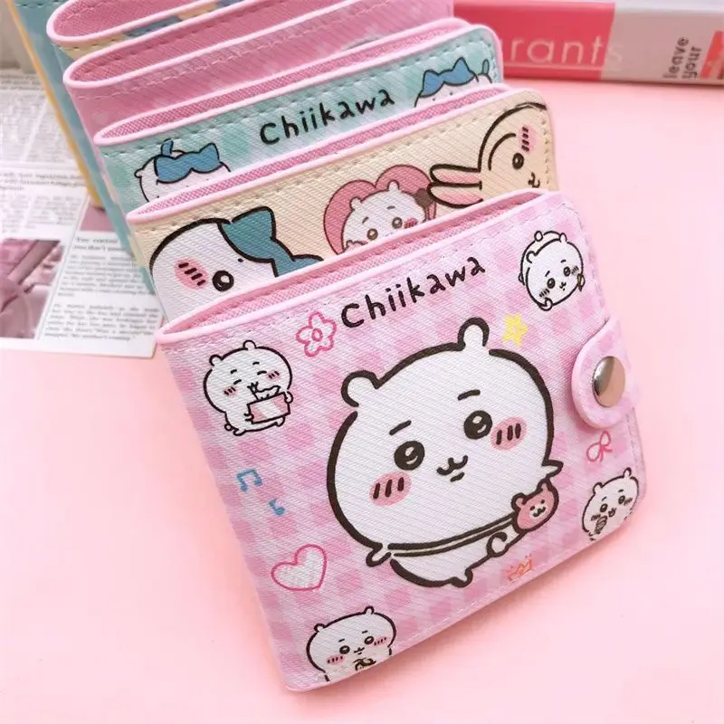 Anime Chiikawa Short Wallet Cute Hachiware Usagi with Card Slot