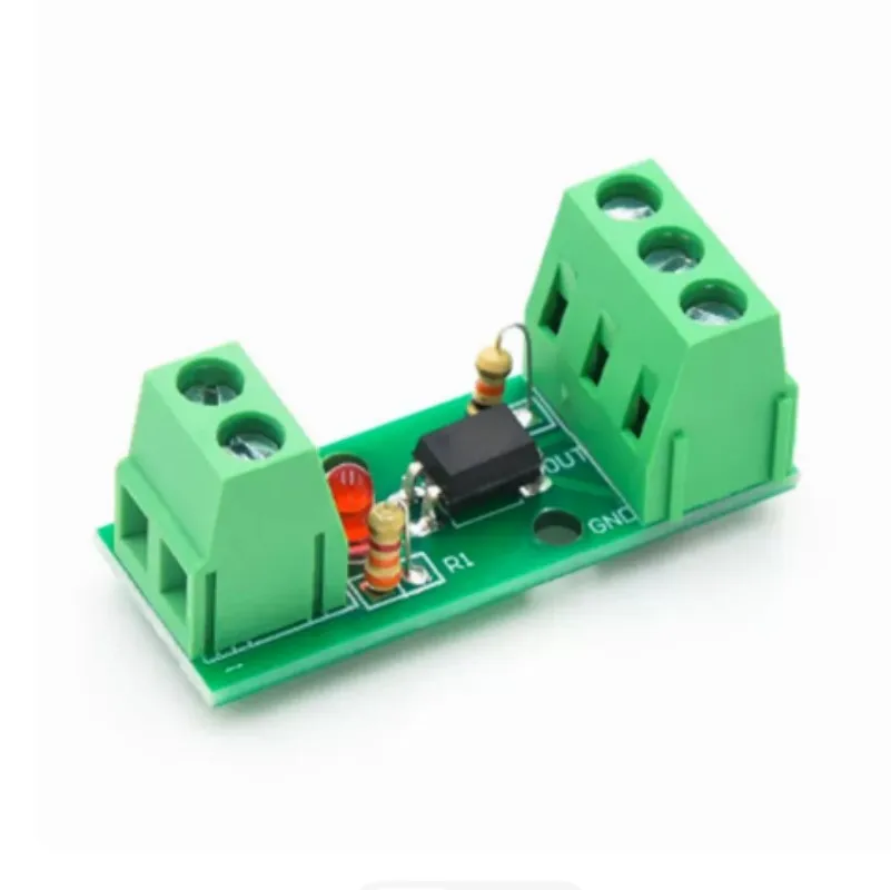 3V-24V 1-Kanal Optokoppler-Isolationsmodul PC817 EL817 Photoelektrischer Isolator mit Schienenhalterung für SPS-Antriebsmotoren