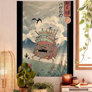 Plakate des Studios Ghibli Ukiyo-e, Schloss am Himmel, japanischer Wandteppich, suspendiertes Tarot, Schlafsaalmauer und Blätter 8 Hauptverkaufsstudio Ghibli Leuchten - №7