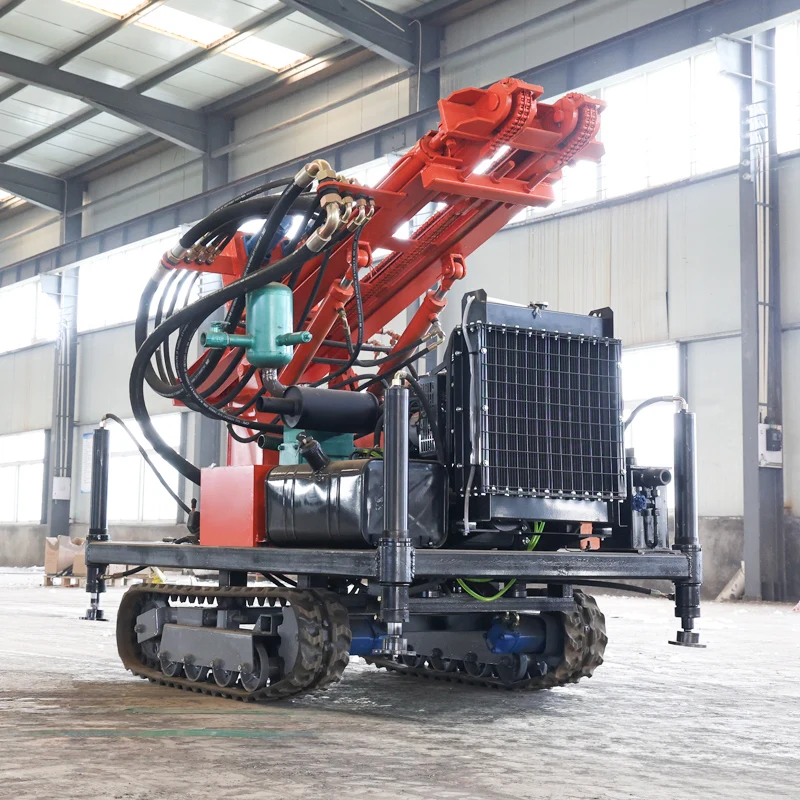 Customized Best-selling Crawler Drilling Machine with Built-in Hydraulic Outriggers High-performance Water Well Drilling Rig
