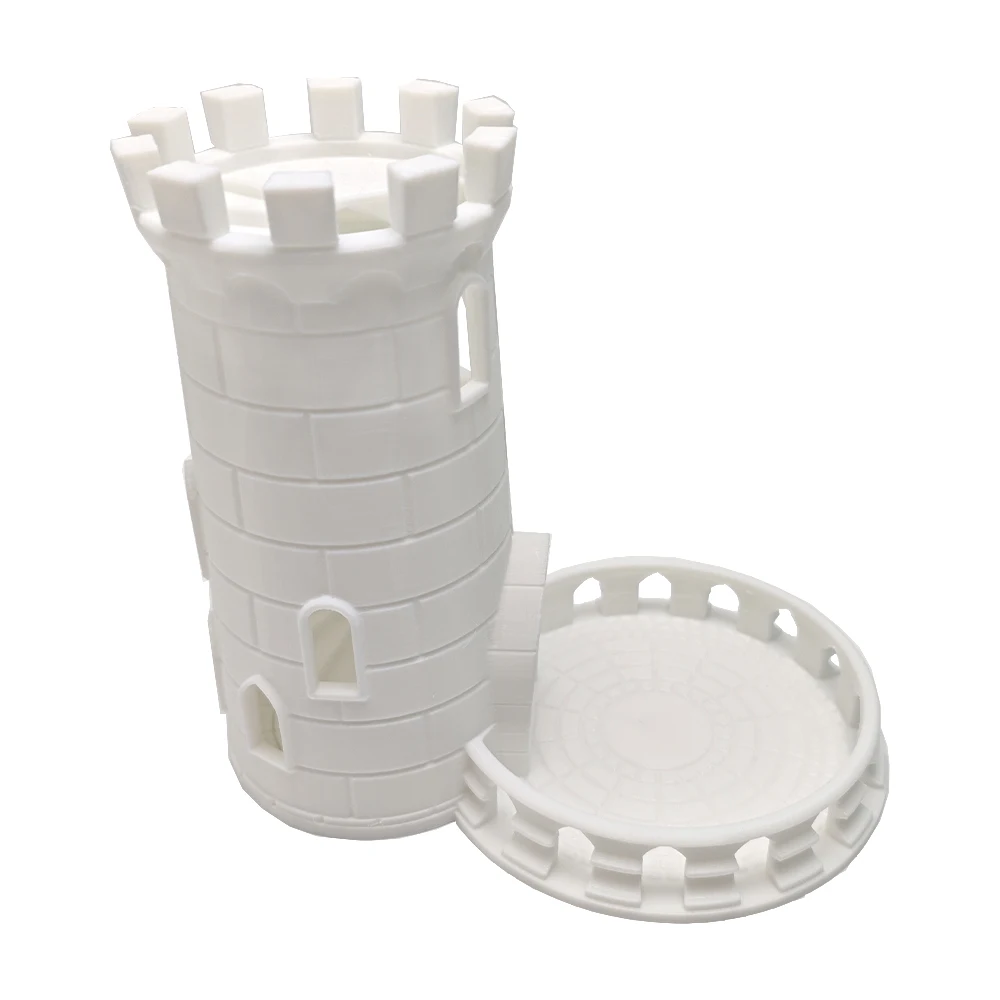 DND Medieval Dice Tower Twister Accessory for Role Playing Board Games Tabletop Rolling Castle Tray