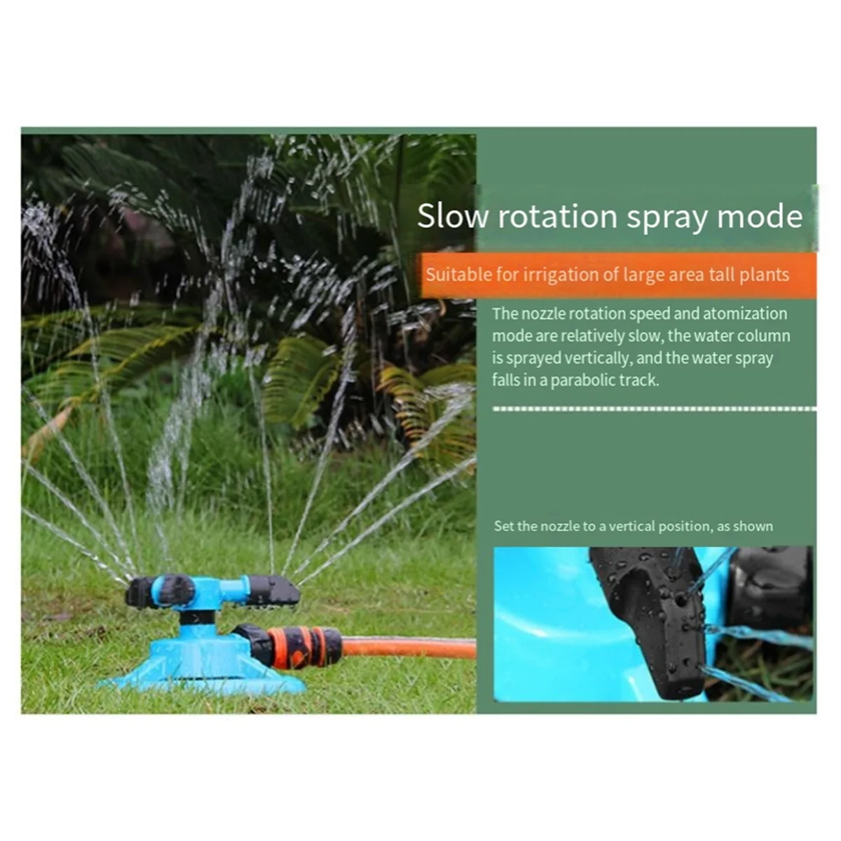 Automatic Sprinkler 360 Degree Automatic Rotating Sprinkler Lawn Garden Irrigation Equipment Rotating Sprinkler BlueJAS