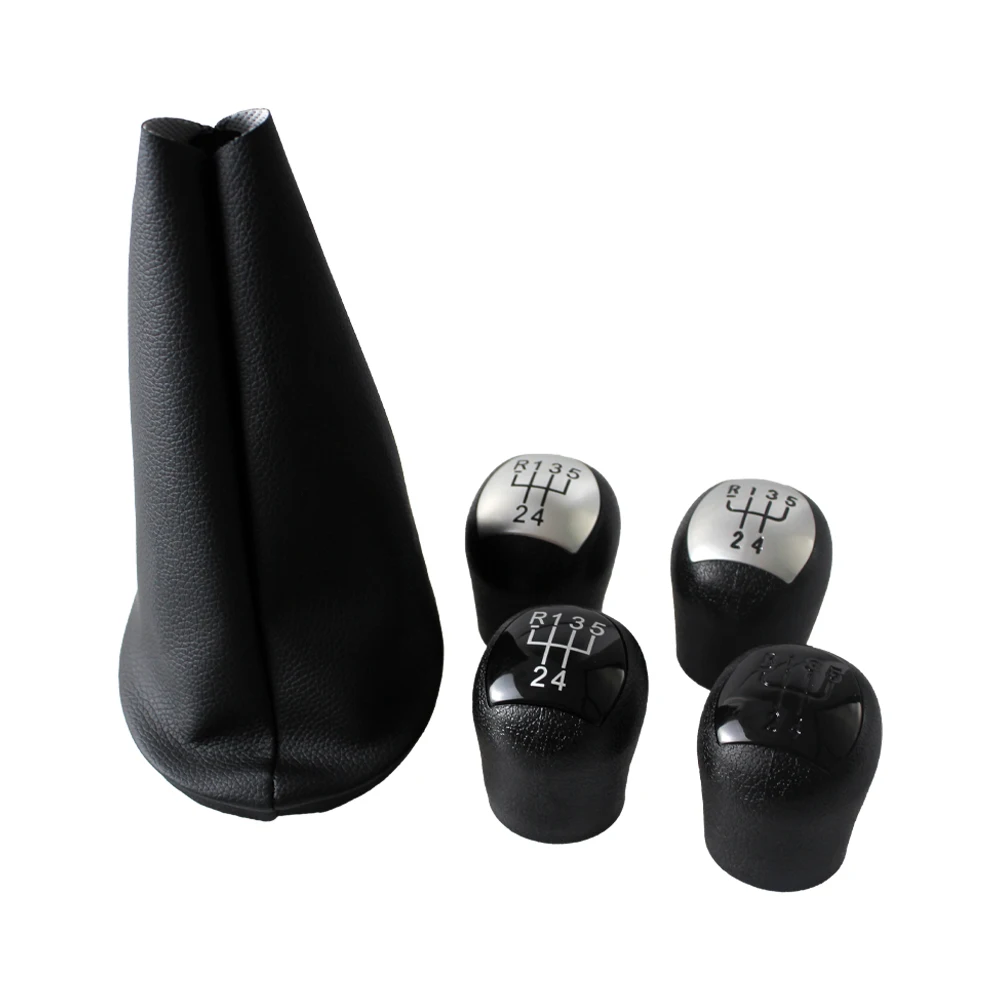 

5 Speed Manual Gear Shift Knob With Gearstick Gaiter Boot Shifting Handball Bracket Base For Renault For Clio 2 1998-2005